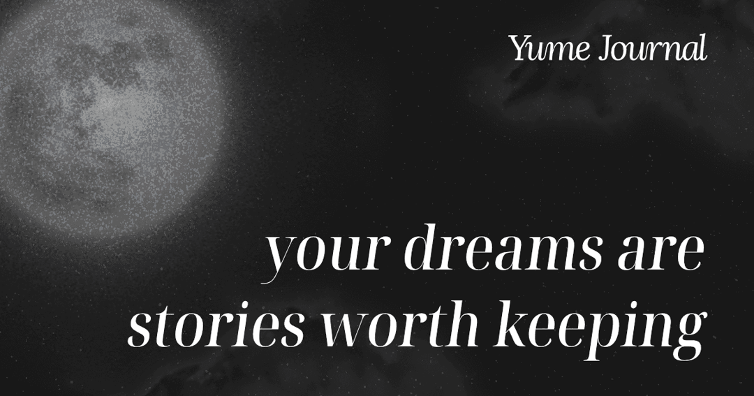 Yume Journal website homepage built with Framer