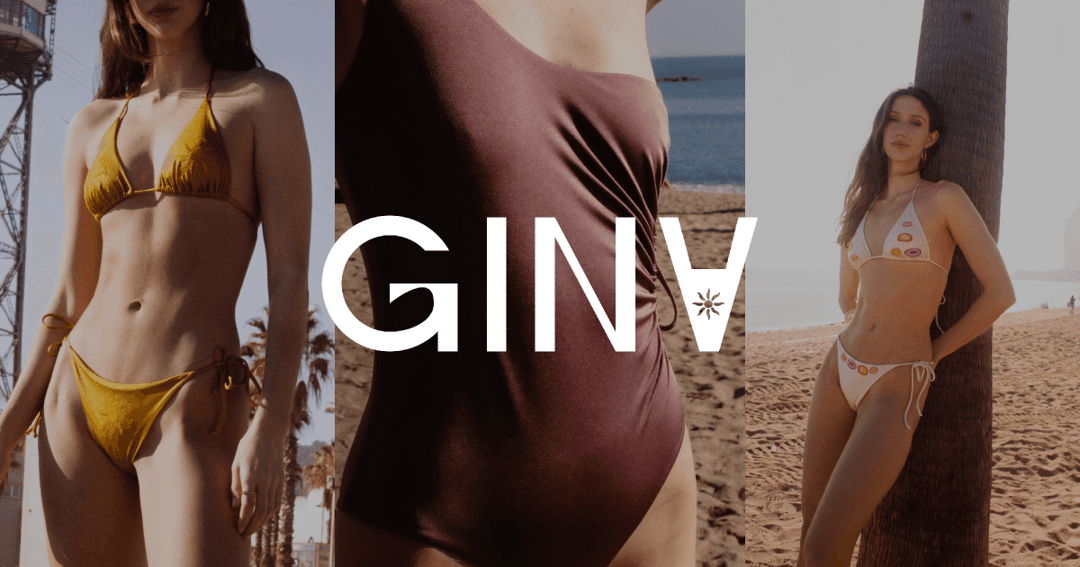 Gina Swimwear website homepage built with Framer