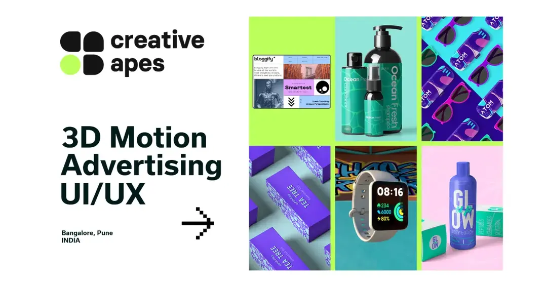 Creative Apes website homepage built with Framer