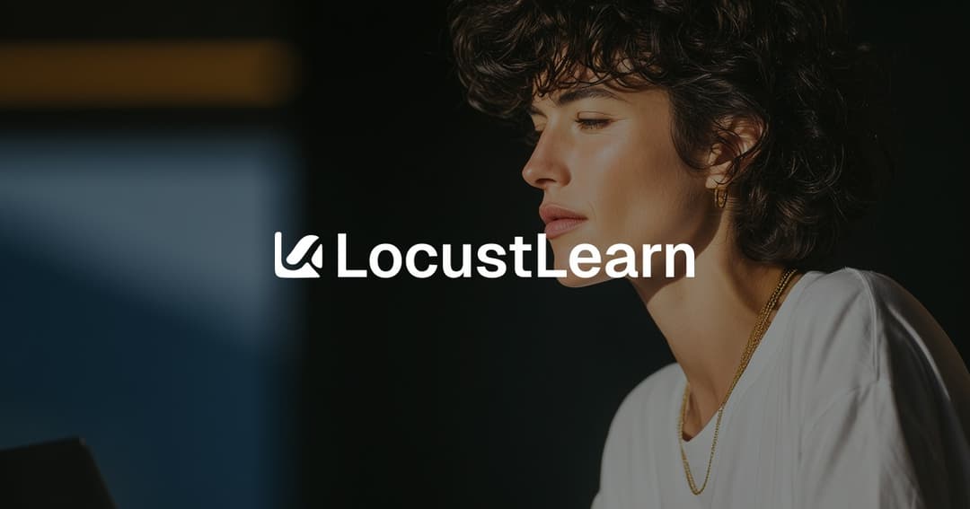 LocustLearn website homepage built with Framer