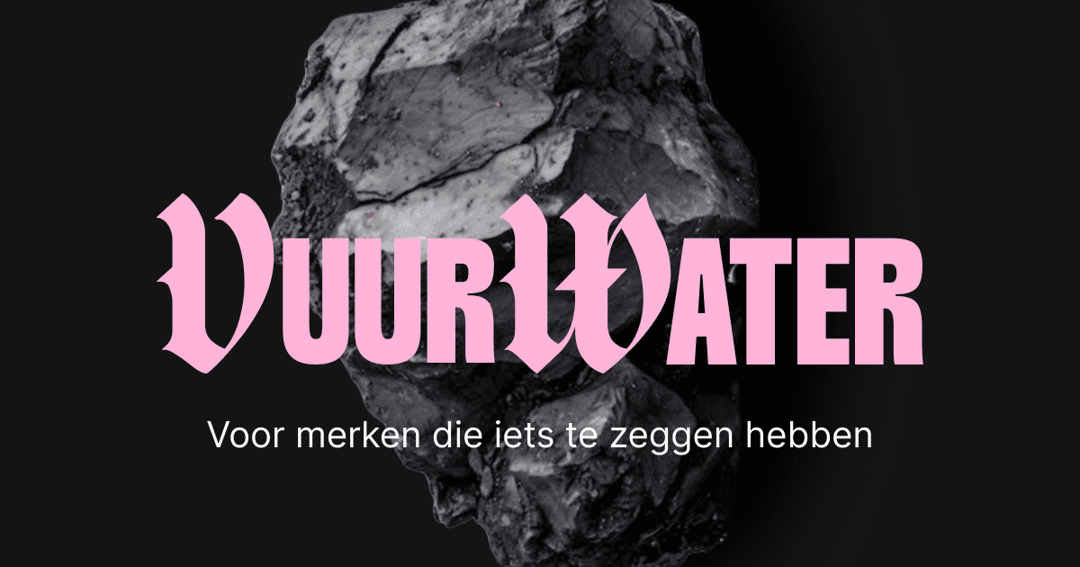 Studio Vuurwater website homepage built with Framer