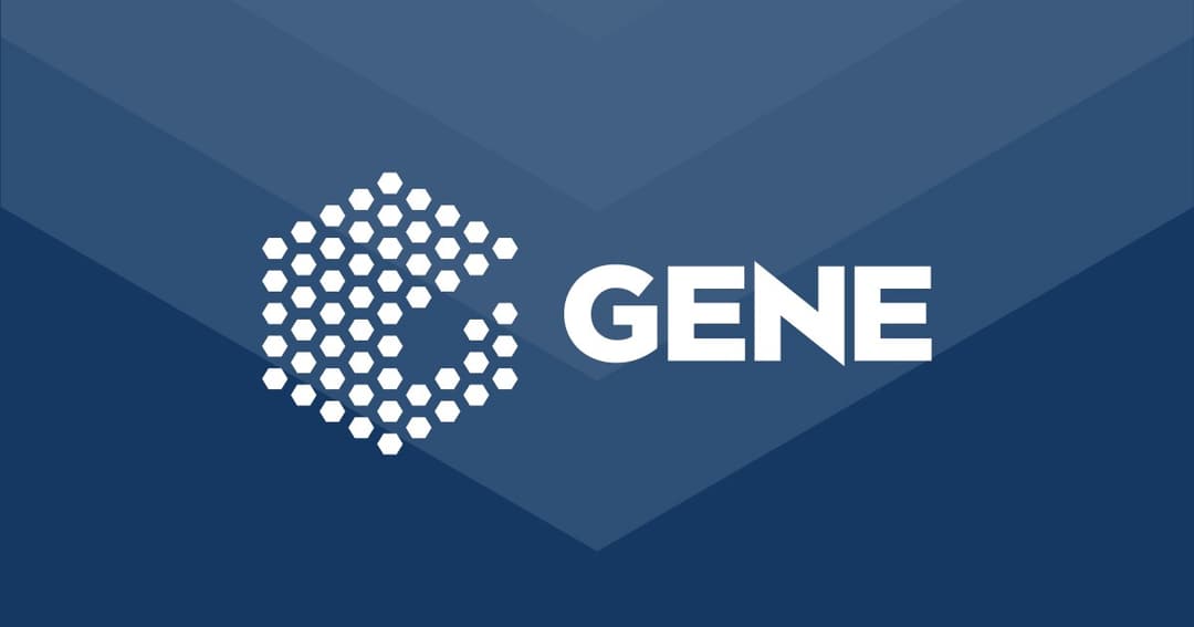 gene website homepage built with Framer