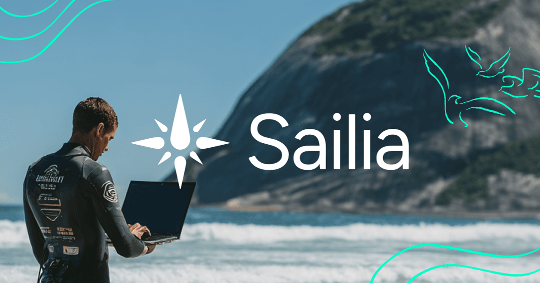 Sailia® website homepage built with Framer