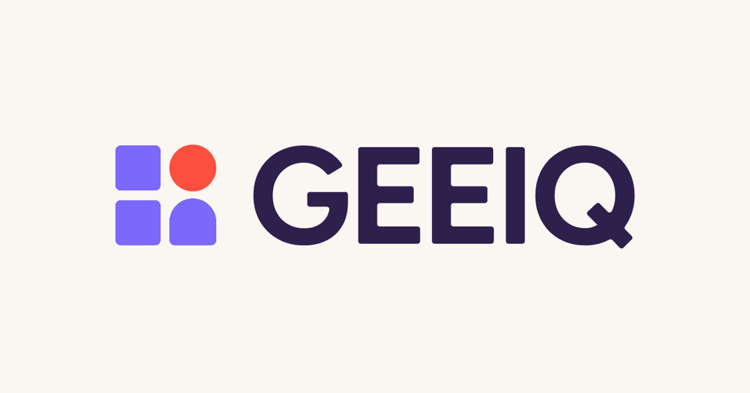 GEEIQ website homepage built with Framer