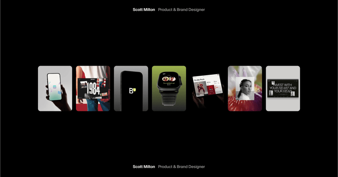 scottmilton.com website homepage built with Framer