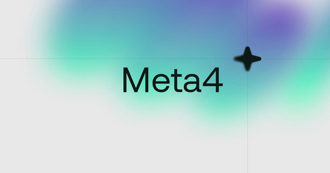 Meta4 website homepage built with Framer
