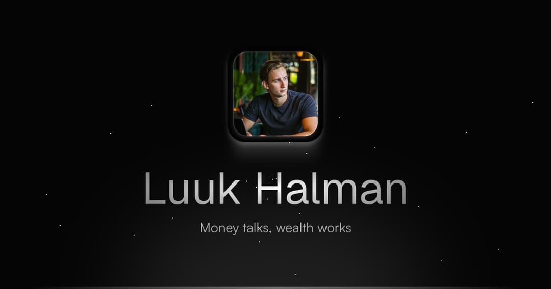 Luuk Halman website homepage built with Framer