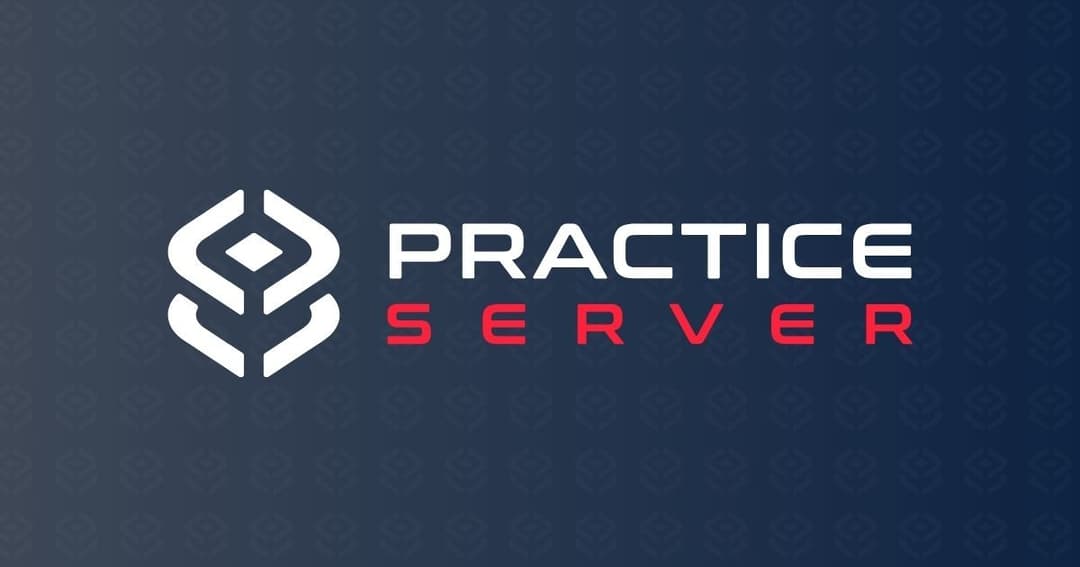 Practice Server website homepage built with Framer