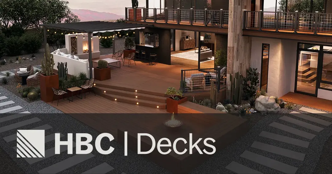 HBC Decks website homepage built with Framer
