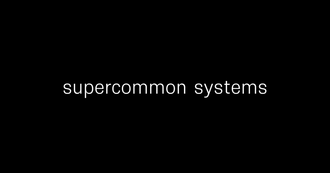 Supercommon Systems website homepage built with Framer