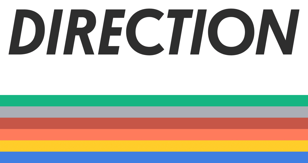 DIRECTION website homepage built with Framer