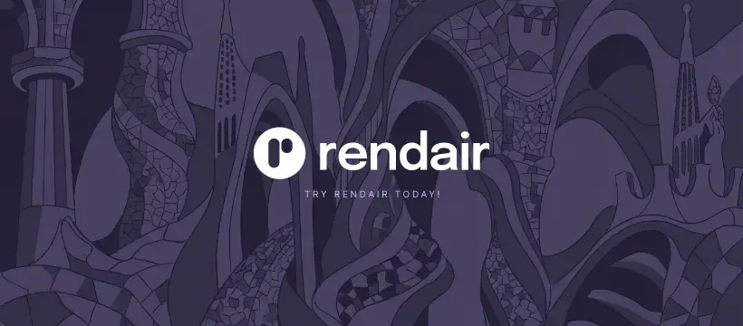 rendair website homepage built with Framer