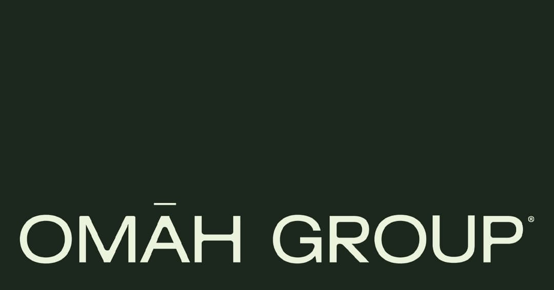 OMĀH Group website homepage built with Framer