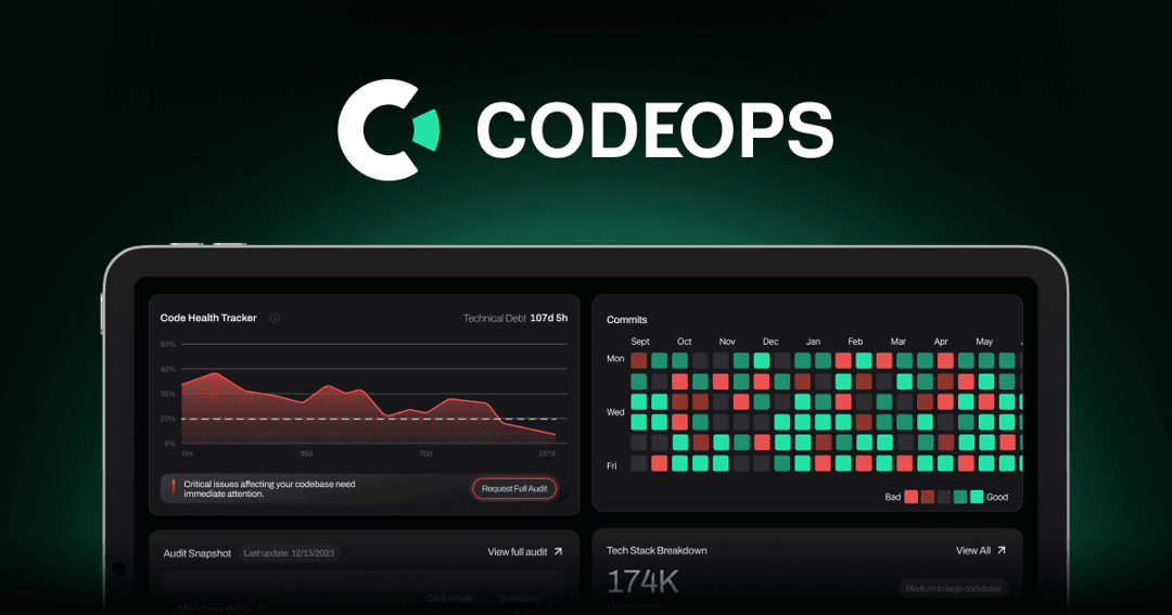 Codeops website homepage built with Framer