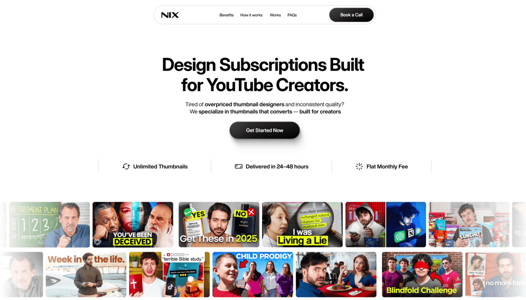 Creativenix website homepage built with Framer