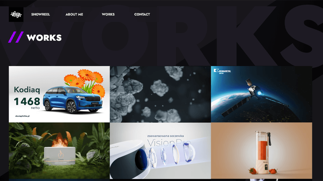 jakubnetza.com website homepage built with Framer