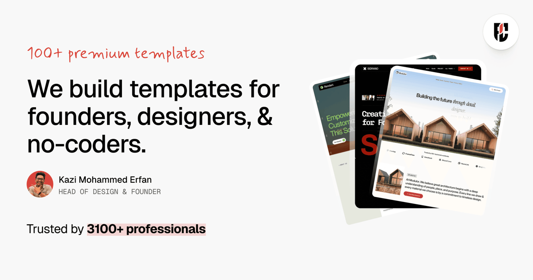 pentaclay.com website homepage built with Framer