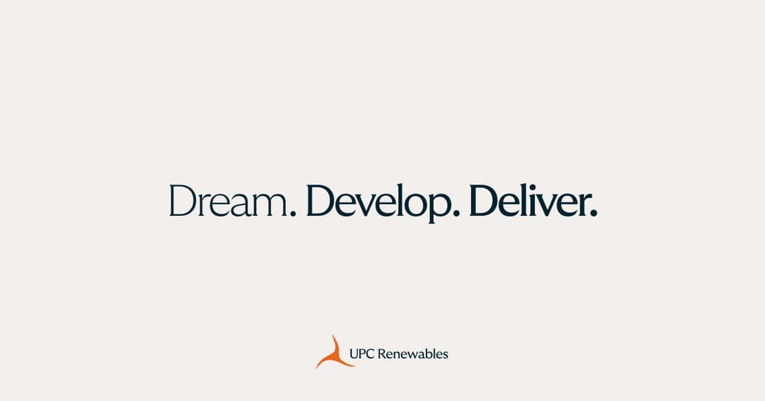 UPC Renewables website homepage built with Framer