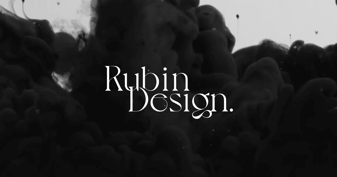 Rubin Design website homepage built with Framer