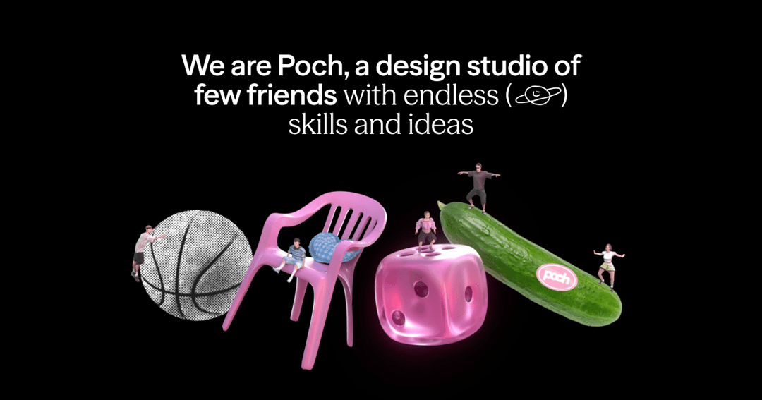 Poch Studio website homepage built with Framer