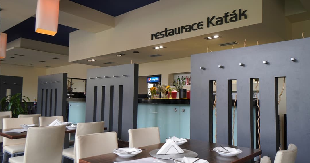 Restaurace Katak website homepage built with Framer
