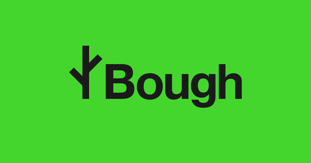 Bough Studio website homepage built with Framer