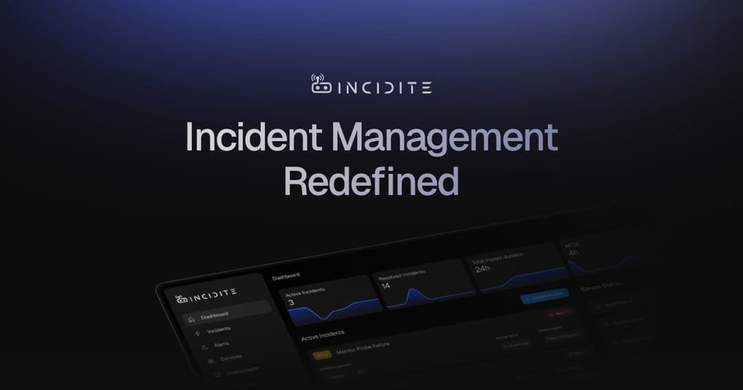 Incidite website homepage built with Framer