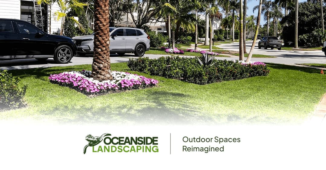 Oceanside Landscaping website homepage built with Framer