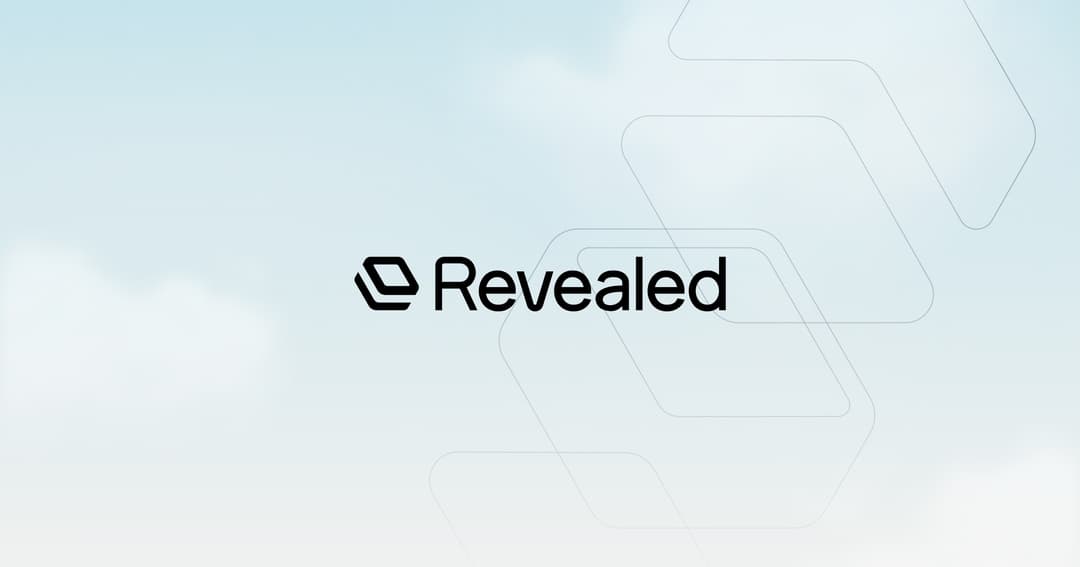 Revealed website homepage built with Framer