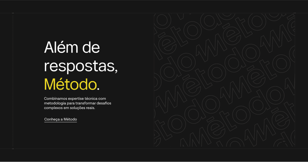 Método website homepage built with Framer