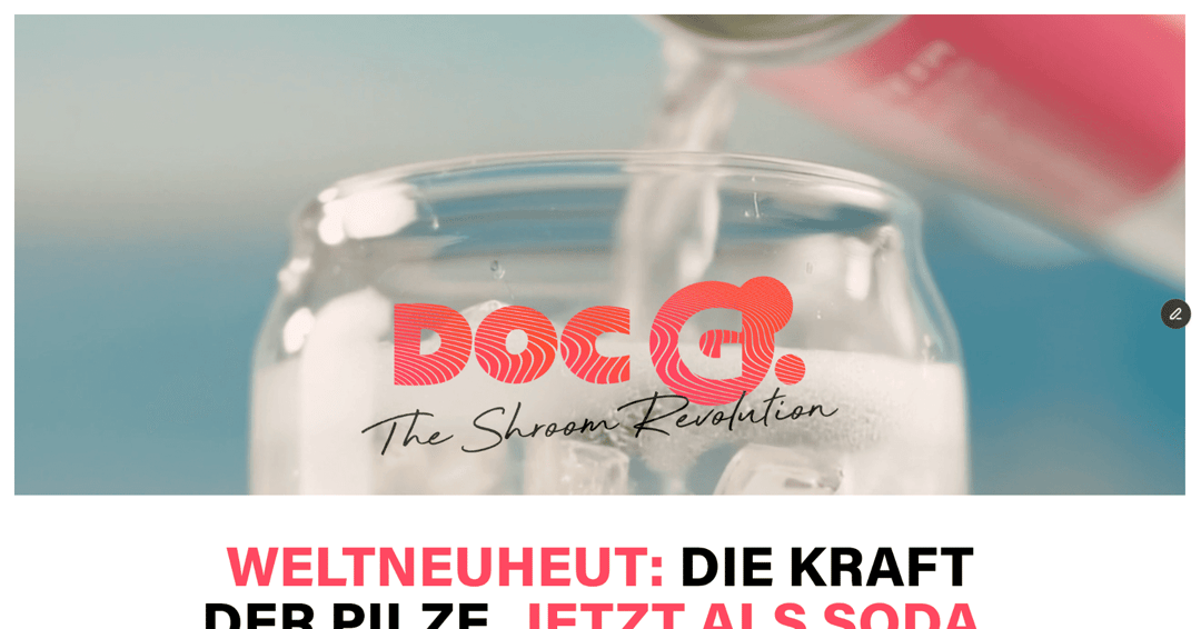 Doc G. website homepage built with Framer