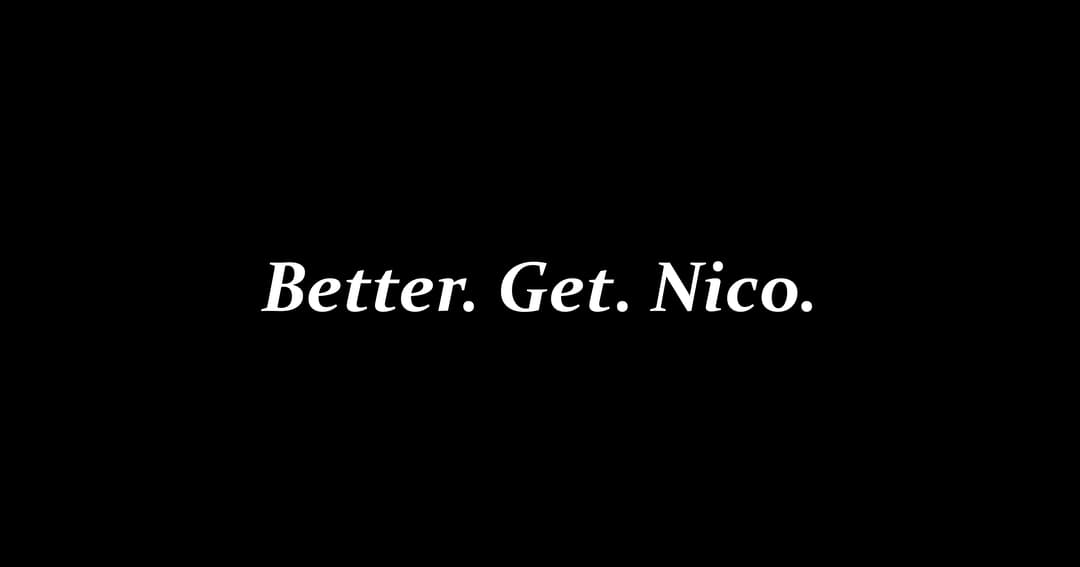 Better Get Nico website homepage built with Framer