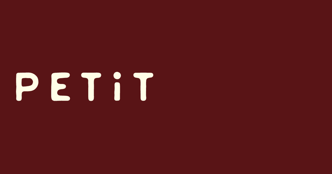 Petit website homepage built with Framer