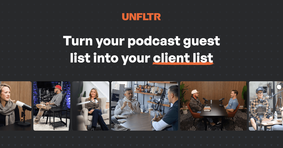 Unfltr website homepage built with Framer