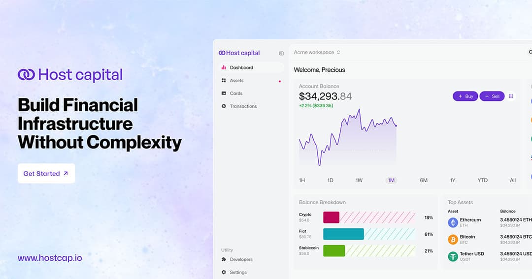 Host Capital website homepage built with Framer