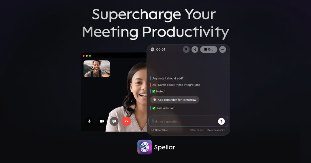 Spellar website homepage built with Framer