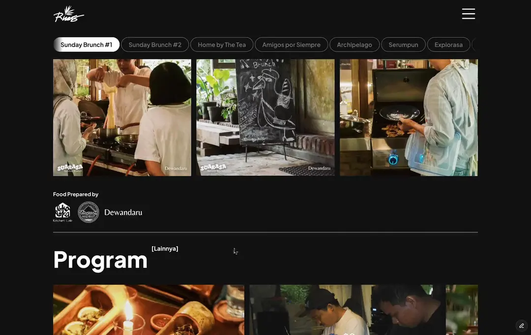 ruasbambunusa.com website homepage built with Framer