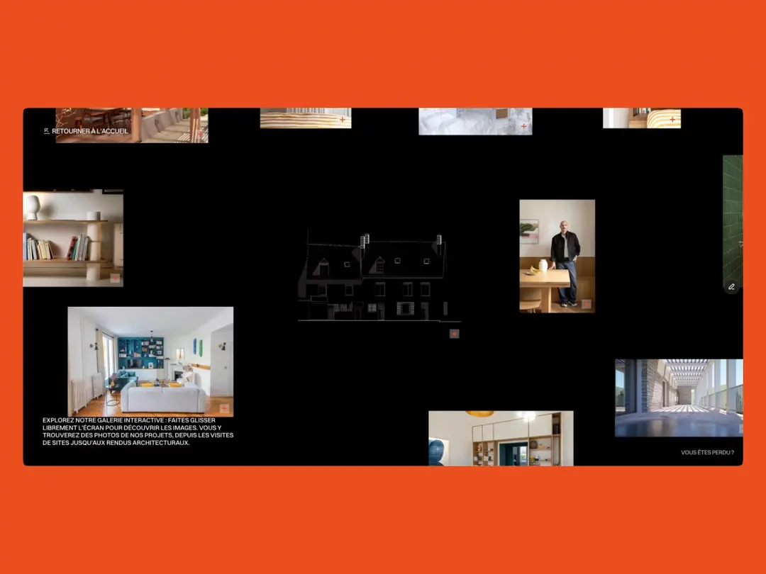GANI STUDIO - Architecture website homepage built with Framer