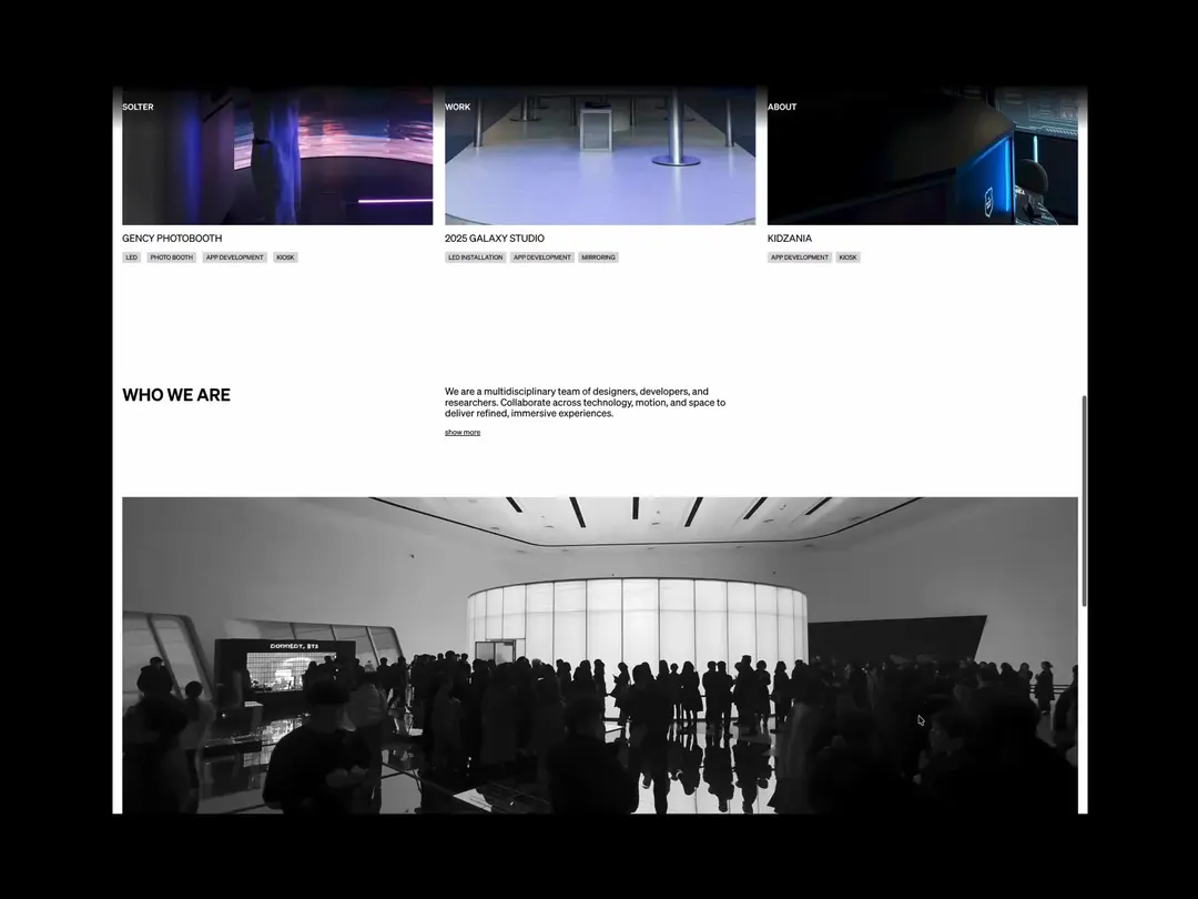 solter.co.kr website homepage built with Framer