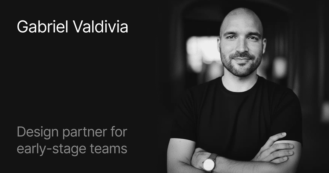 Gabriel Valdivia website homepage built with Framer