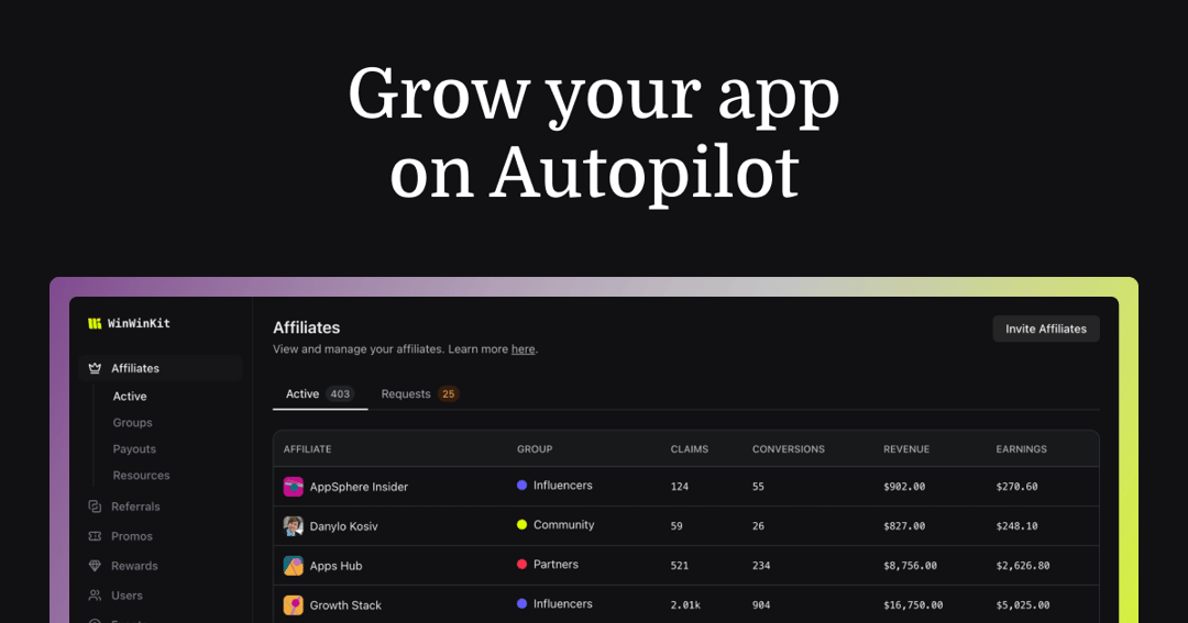 WinWinKit website homepage built with Framer