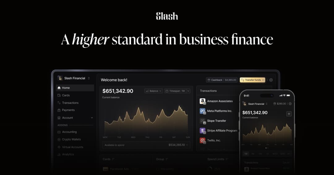 slash website homepage built with Framer
