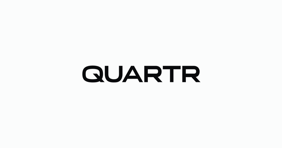 quartr website homepage built with Framer