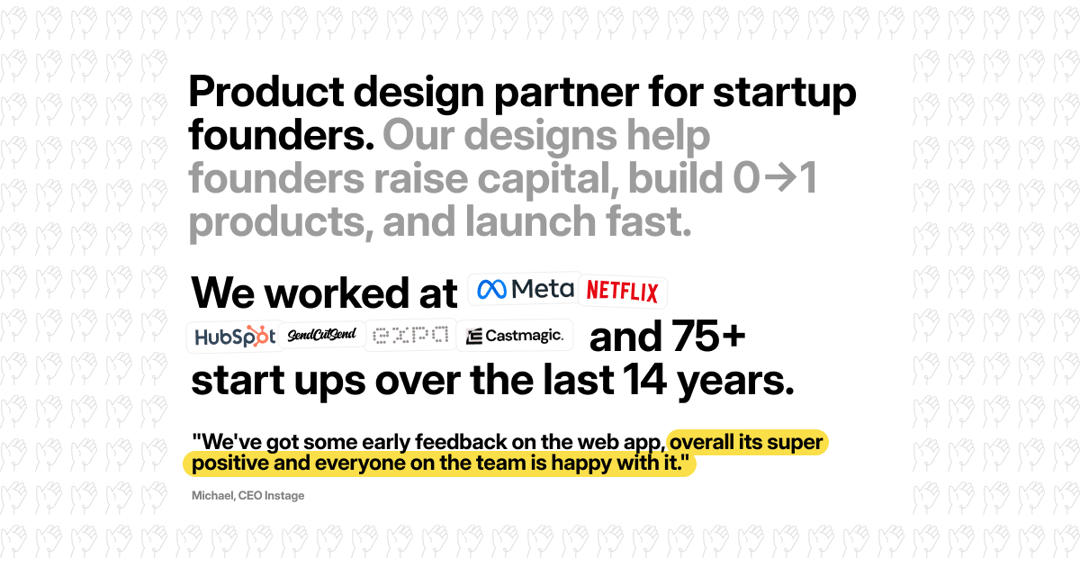 Baked Design website homepage built with Framer