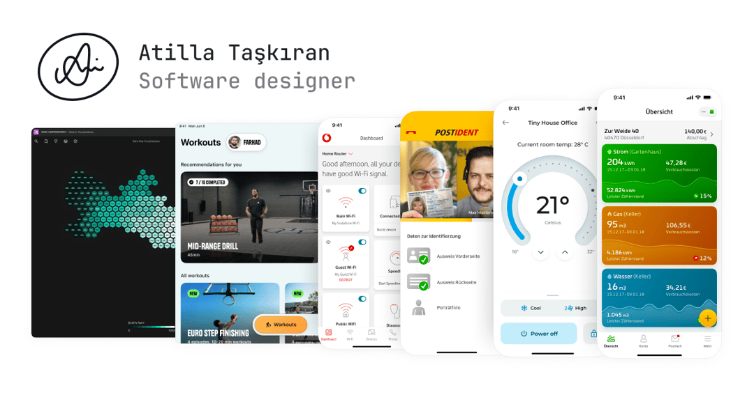 Atilla Taşkıran website homepage built with Framer