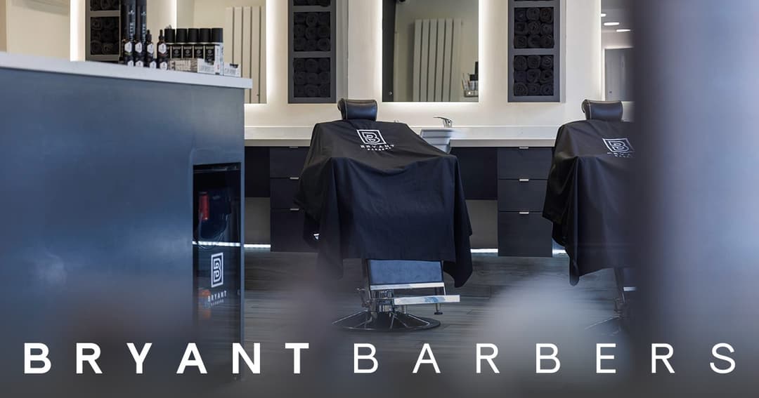 Bryant Barbers website homepage built with Framer