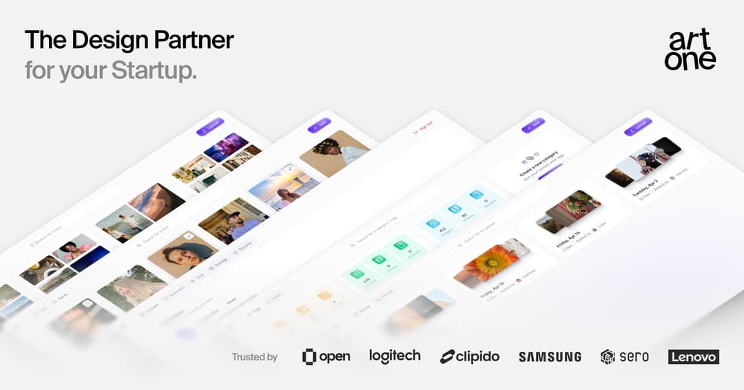 Artone Studio website homepage built with Framer