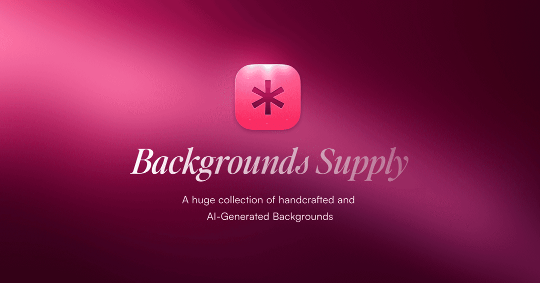 Backgrounds Supply website homepage built with Framer