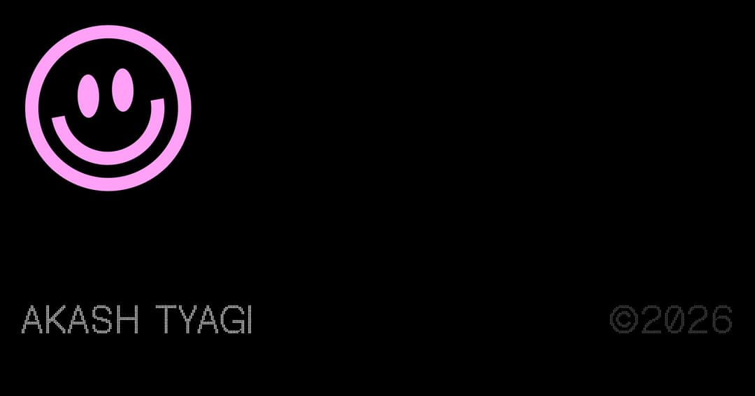 Akash Tyagi website homepage built with Framer