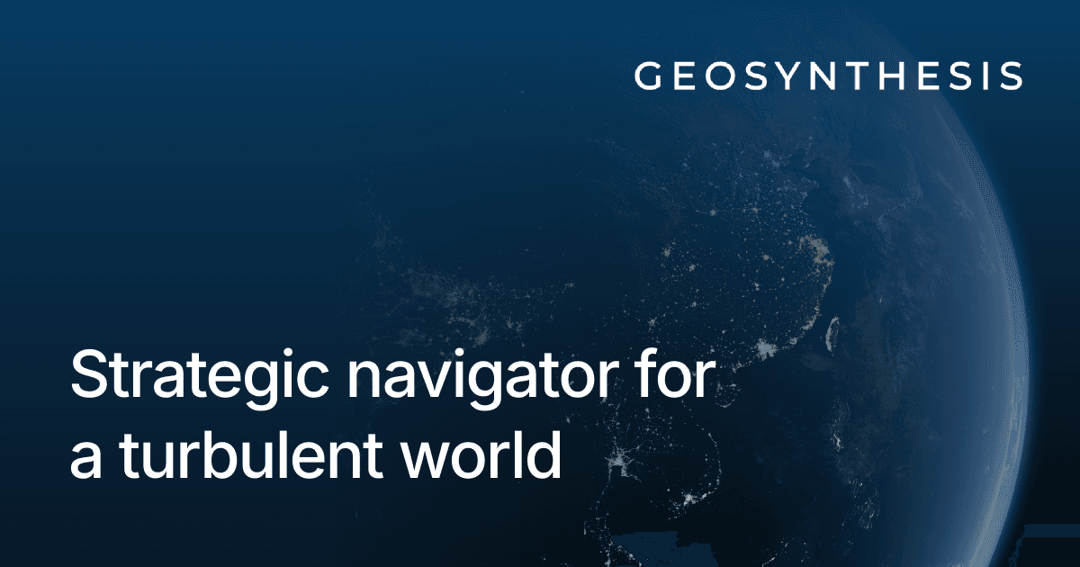 Geosynthesis website homepage built with Framer